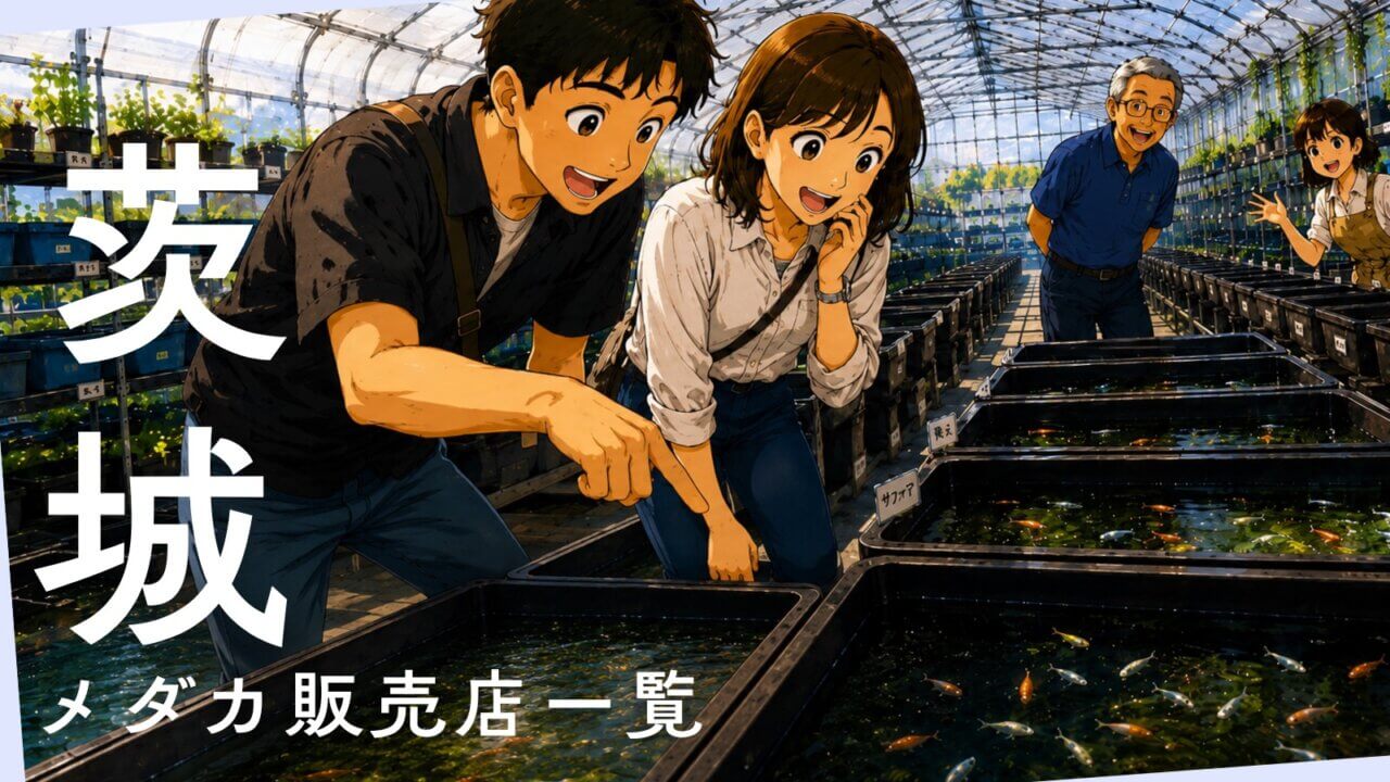 茨城県のメダカ販売店のアイキャッチ