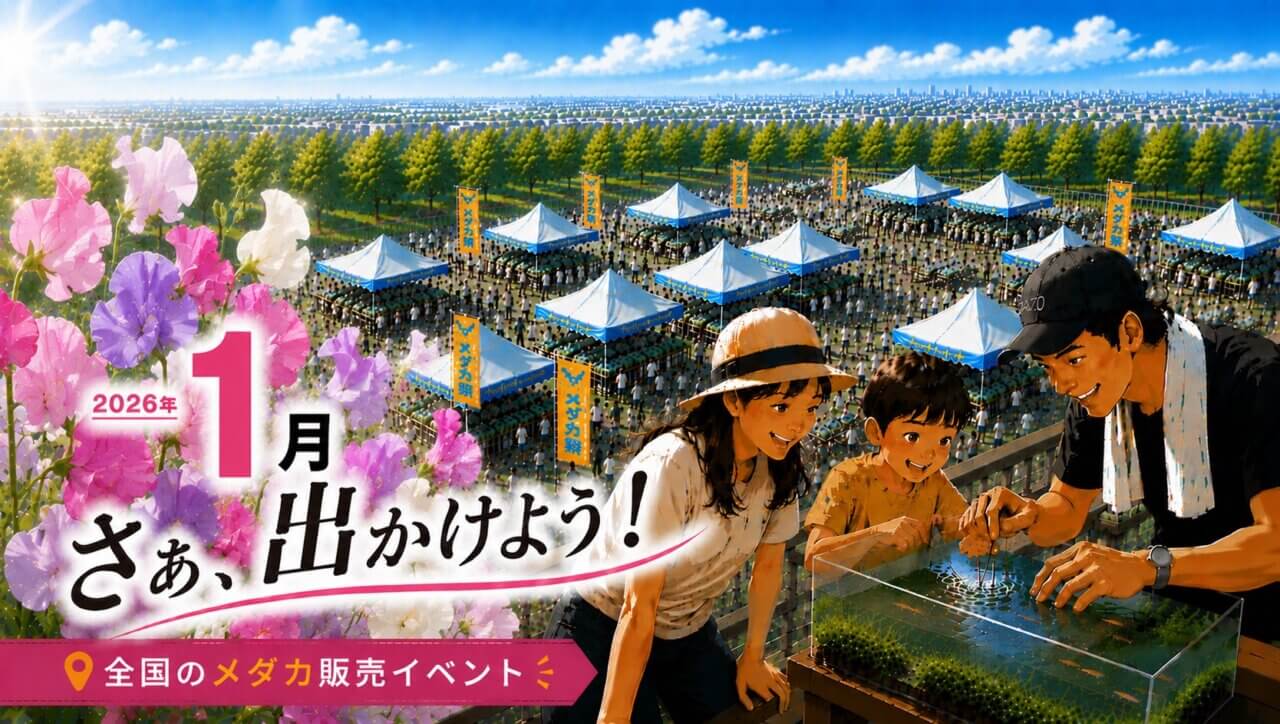 2026年1月開催のメダカイベントのアイキャッチ画像