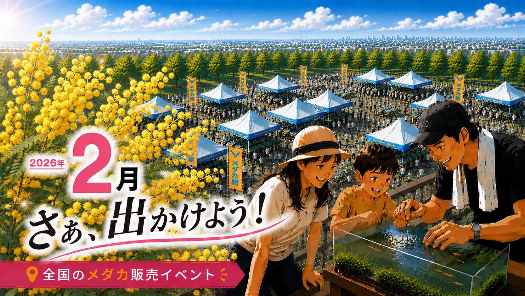 2026年2月開催のメダカイベントのアイキャッチ画像