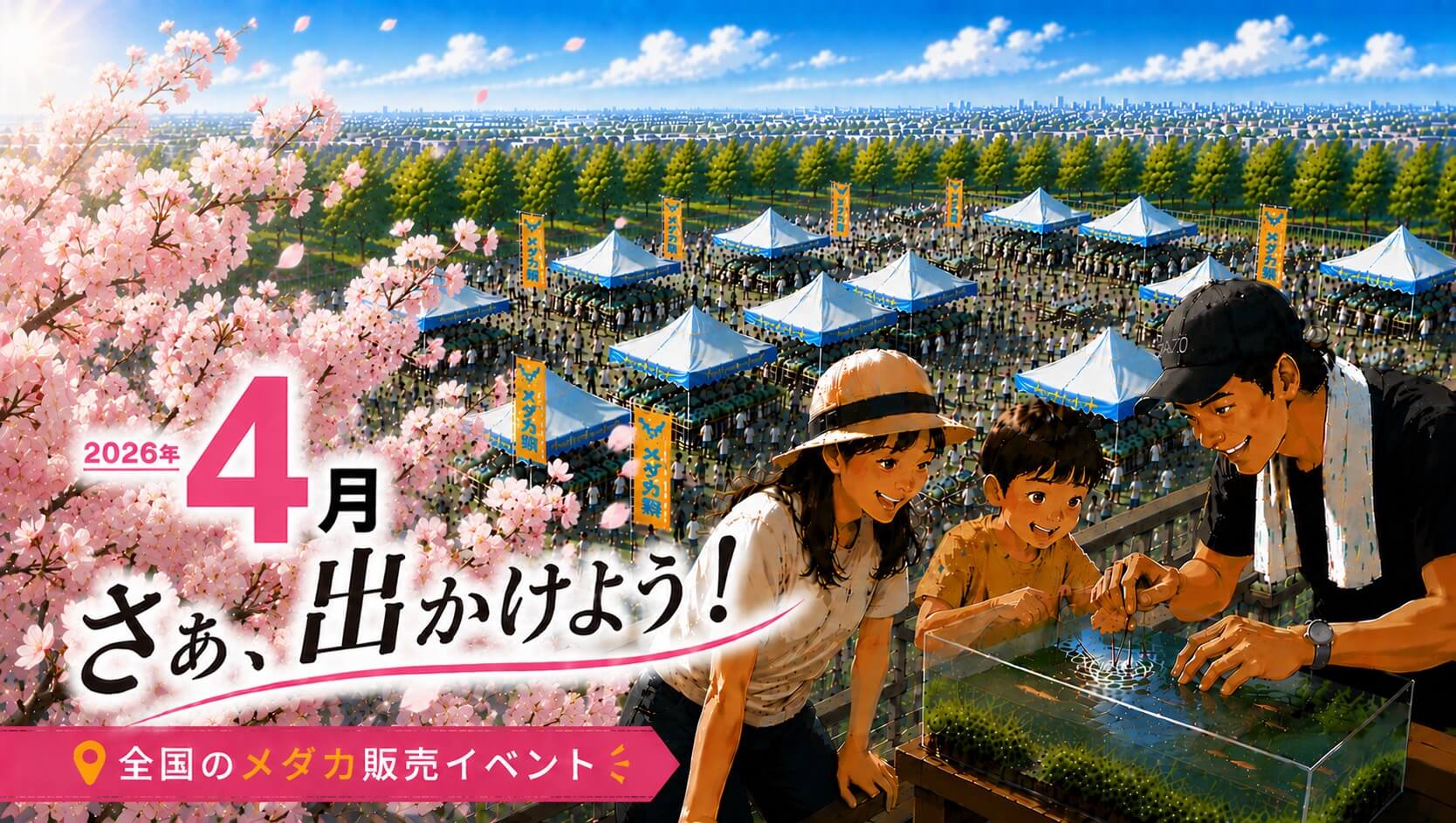 2026年4月開催のメダカイベントのアイキャッチ画像