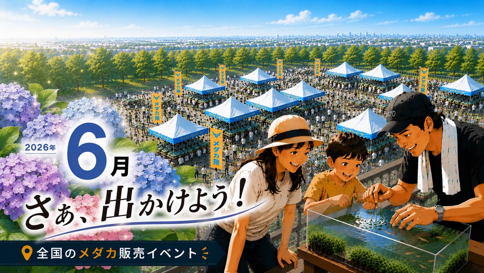2026年6月開催のメダカイベントのアイキャッチ画像