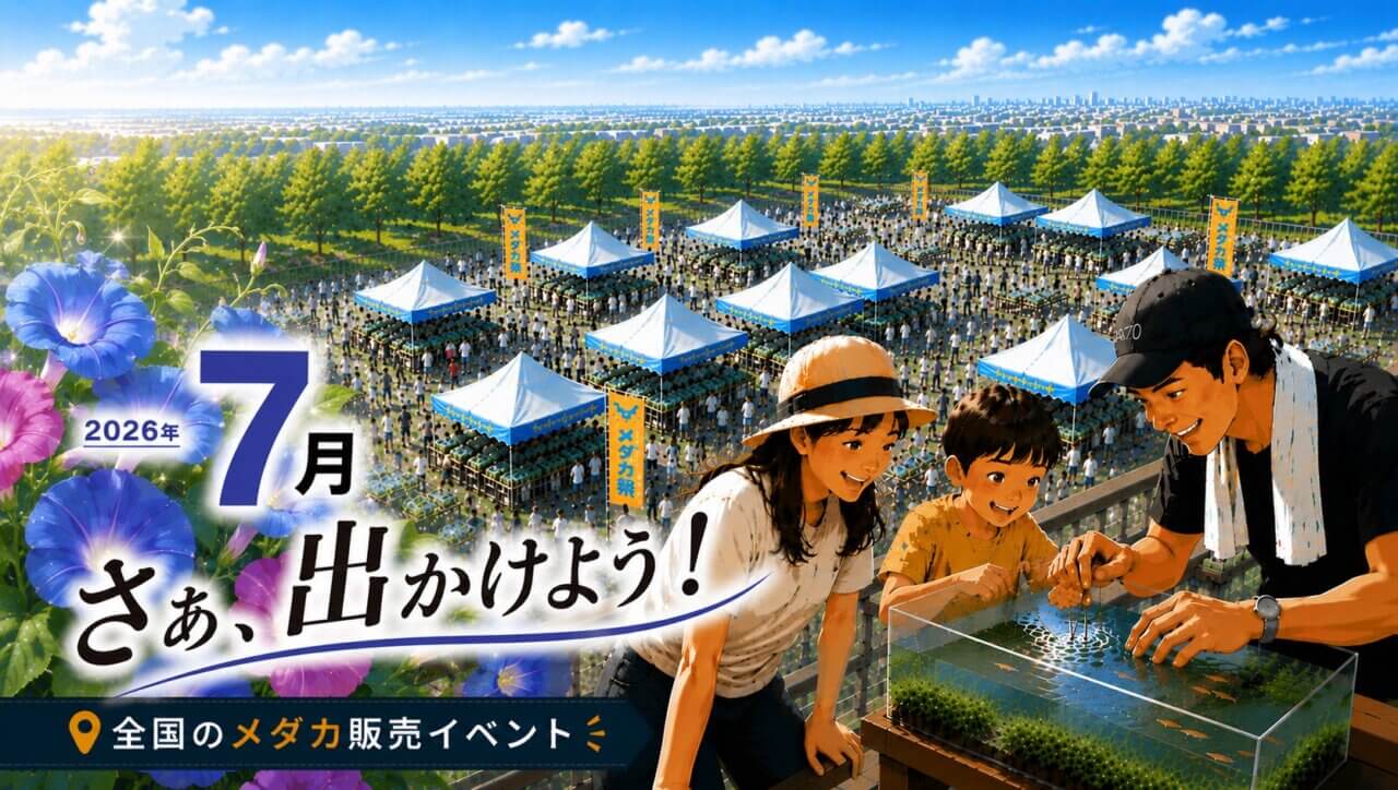 2026年7月開催のメダカイベントのアイキャッチ画像