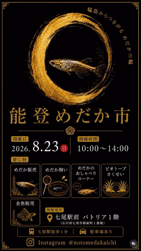 石川県:能登めだか市(2026年8月開催)