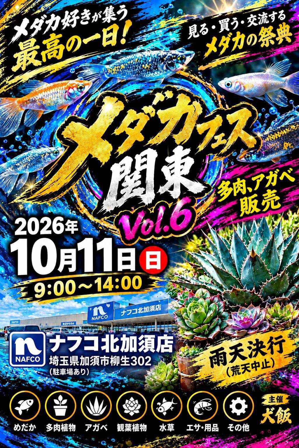メダカフェス関東Vol.6(2026年10月開催)