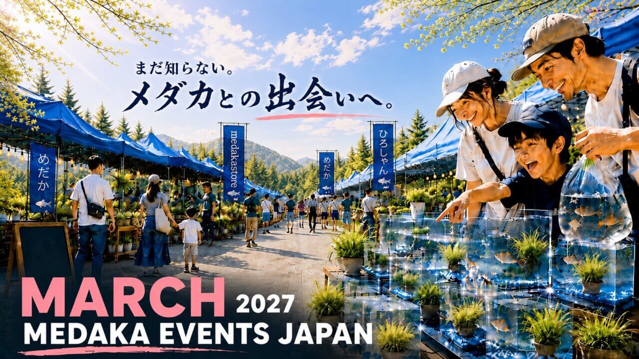 2027年3月開催のメダカイベントのアイキャッチ画像