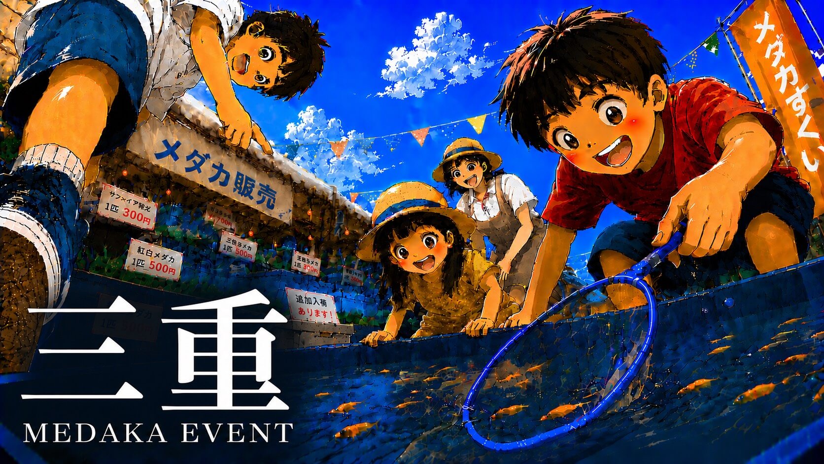 三重県で開催するメダカ販売イベントのアイキャッチ画像