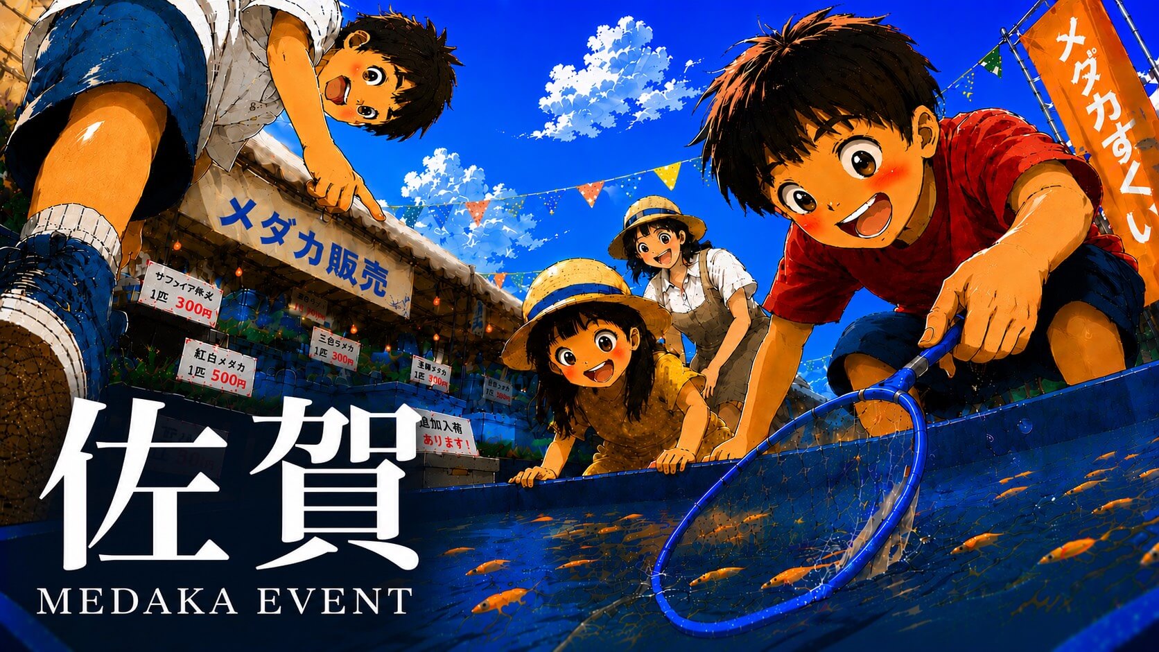佐賀県で開催するメダカ販売イベントのアイキャッチ画像